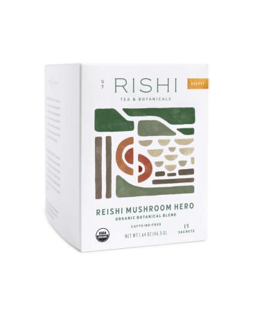 Rishi Tea Organic Botanical Blend Reishi Mushroom Hero 15 Sachets 1.64 oz (46.5 g)