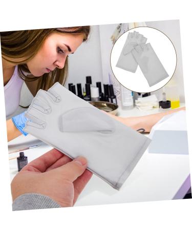 FRCOLOR 2 Pairs Nail Gloves Nail Art Protective Gloves Anti Uv Gloves for Gel Manicure Gloves for Sun Protection for Women Uv Manicures Gloves Reusable Gloves Shield Spandex Miss Riding - Buy Online on GoSupps.com