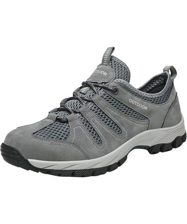 Buy Rytejfes Men's Waterproof Tennis Shoes - Sporty Gym Sneakers Slipproof Outdoor Running Shoes - Comfortable & Lightweight Gray 43 EU - Buy Online on GoSupps.com
