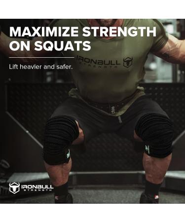 Knee Wraps for Weightlifting - 80" Elastic Knee Straps for Squats & Powerlifting | Compression Support for Gym & Strength - Buy Online on GoSupps.com