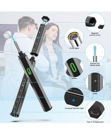 Ear Wax Removal Tool Camera for iOS & Android | HD 1296P Ear Cleaner Kit with 10 Picks & 24 Silicone Spoons - International Shipping - Buy Online on GoSupps.com