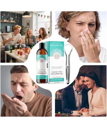 Mouthwash Against Bad Breath Mouthwash For Healthy Gums With Tongue Scraper 237ml Daily Freshness Routine Gum Care For Men Women Family - Buy Online on GoSupps.com