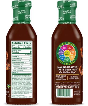 Walden Farms Near Zero Barbeque Sauce Original 340ml - Buy Online on GoSupps.com