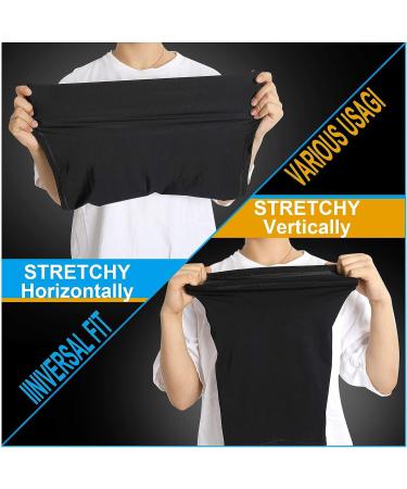 sheenwang Adjustable Neck Gaiter Mask for Men, Women, Boys - Balaclava Bandana Cover (2 Pack) Black - Buy Online on GoSupps.com