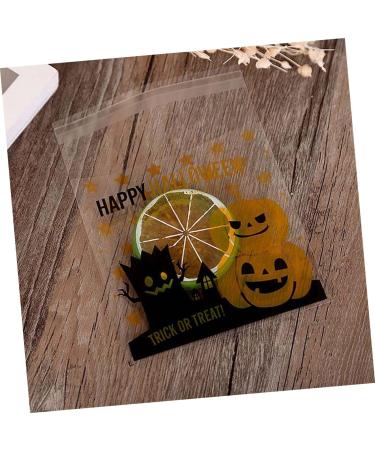 ifundom 200 Pcs Sweet Bags halloween party decoration spider treat bag Cellophane Treat Bags halloween party supplies popcorn bags cookie packaging bags cookie bag cute self adhesive bag - Buy Online on GoSupps.com