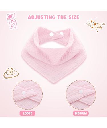 10 Pack Muslin Baby Castle Bibs | Stylish Absorbent Bandana Drool Bibs for Teething & Drooling | Soft Unisex Toddler Bibs - Easy Wash Set - Buy Online on GoSupps.com