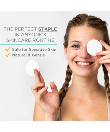 Organic Cotton Rounds 300 Count - Ideal for Makeup Removal, Eye Makeup, and Baby Care - Noleo - Buy Online on GoSupps.com