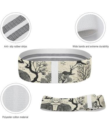Buy Resistance Bands - White & Beige Printed Elastic Fitness Bands for Effective Workouts - Buy Online on GoSupps.com