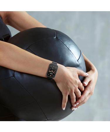 kwmobile Cover Comaptible with Xiaomi Mi Band 7 Pro (Set of 2) -Tempered Glass with Plastic Frame - Black/Transparent black / transparent - Buy Online on GoSupps.com