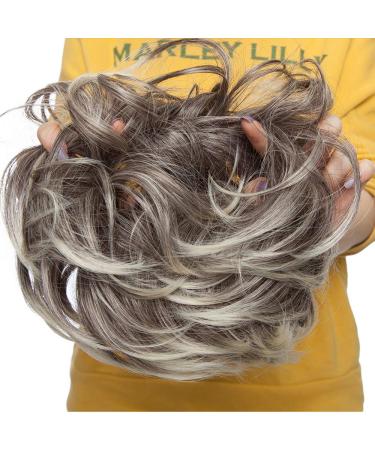 Shop Sego Large Hair Part Extensions | Messy Bun & Updo Voluminous Hair Ties (80g) - Dark Brown & Blonde - Buy Online on GoSupps.com