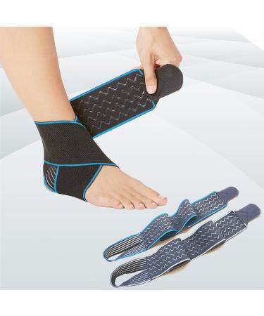 (1Pair) High Elasticity Ankle Brace Best Support for sports aso ankle braces Achilles Brace with Plantar Fasciitis Relief Effective Foot and Ankle Brace High Elasticity Unisex Blue(1 Pair) Blue ( 1 pair)