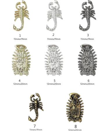 FEIlei Embossed Nail Charms 3D Scorpion Nail Art Accessories for DIY Nail Art Design Nail Art Decoration Jewelry Making - Buy Online on GoSupps.com
