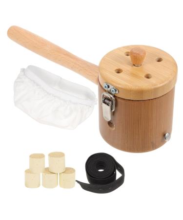 Clispeed 1 set of handheld devices for the moxibustion Home tools rabbit massager Moxibusion-burner box Portable Moxabreutel Moxa-Belnner Storage box Wood scalding protection