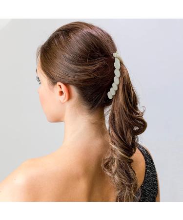Hapdoo 6PCS Bow Oval Banana Clips for Medium Hair - Strong Hold Hair Accessories for Women and Girls - Buy Online on GoSupps.com