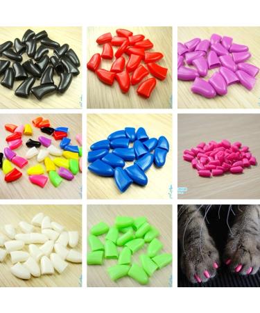 20pcs XL Black Pet Cat Kitten Claw Caps - Scratch Protection for Cats | International Shipping - Buy Online on GoSupps.com