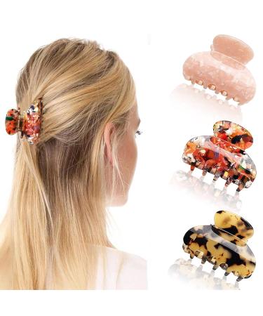 Medium Leopard Print Hair Claw Clip | Non-Slip Fashion Accessory for Teens & Women - Pink - Buy Online on GoSupps.com