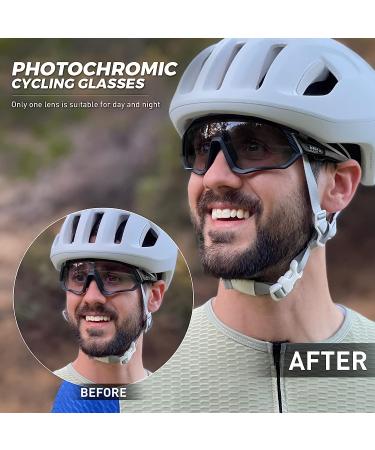 KAPVOE Photochromic Cycling Glasses | Men Women Mountain Bike Sunglasses - Buy Online on GoSupps.com