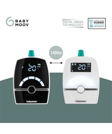 Babymoov Babyphone Premium Care - Low Radiation Digital Monitor 1400m Range & Green Technology - Buy Online on GoSupps.com