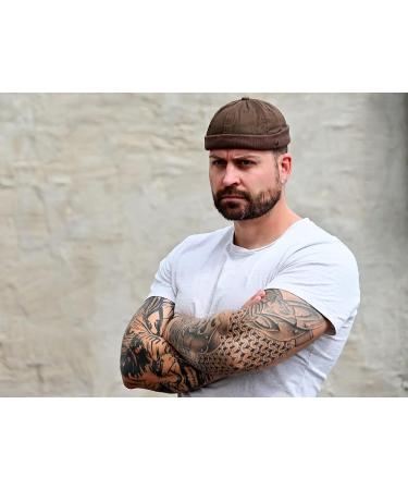 WEROR Mens Docker Cap - Fisherman's Harbor Hat | One Size Brown - Stylish & Versatile eCommerce Shipping Worldwide - Buy Online on GoSupps.com