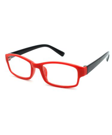 4sold (TM Slim Reading Glasses Retro Black Brown dark brown +1.5 or +2.00 or +2.5 or +3.0 or +3.5 or +4.00 Red Black 0.75 x