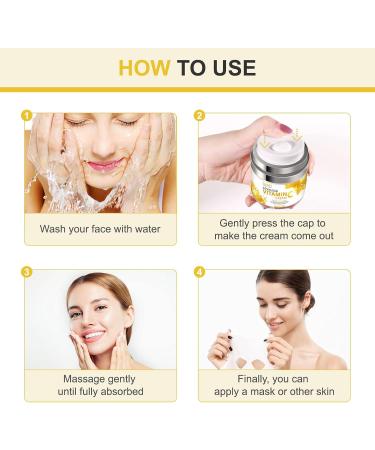 Vitamin C Cream Face Moisturizing Cream with Hyaluronic Acid & Retinol Anti Aging Facial Cream for Men & Women 1.7 FL.OZ - Buy Online on GoSupps.com