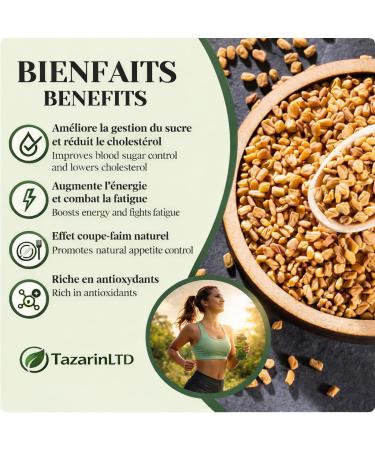  Tazarin LTD 100g Whole Fenugreek Seeds - Digestion Vitality Cooking & Body Care | Trigonella Foenum-Graecum | 100% Natural Pure & No Additives | Top Quality - TazarinLtd - Buy Online on GoSupps.com