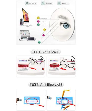 Joxigo Retro Round Anti-Blue Light Computer Glasses - UV Protection No Prescription Metal Frame - Black & Gold with Protective Case - Buy Online on GoSupps.com