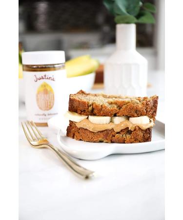 Justin's Honey Peanut Butter - No Stir, Gluten-Free, Non-GMO, 28oz Jar - Buy Online on GoSupps.com