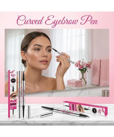  SONGVISON Double Sided Curved Eyebrow Pencil with Double Tip for Women Effortlessly Natural Eyebrow All-Day Wear Waterproof and Stain Resistant - Buy Online on GoSupps.com
