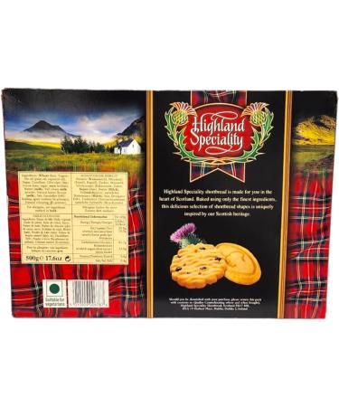Highland Specialty Traditional Scottish Shortbread Cookies 500g Box Assorted Shapes (1) - Buy Online on GoSupps.com