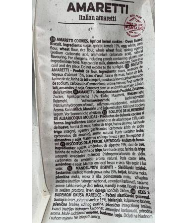  Sync'T Forno Bonomi Amaretti Biscuits 500 g Saveur d'amande Biscuit italien artisanal - Buy Online on GoSupps.com
