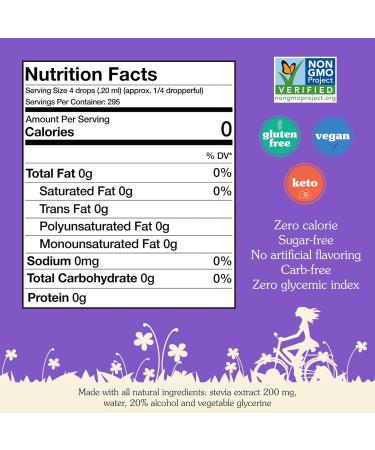 NuNaturals Clear Extract Stevia Plant-Based Sweetener 2 oz - Pack of 1 - Buy Online on GoSupps.com