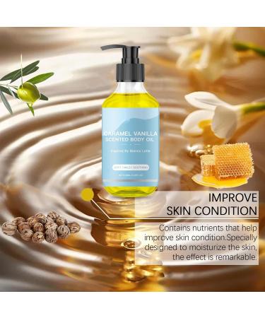 HLMULL Vanilla Caramel Body Oil Vanilla Body Oil Vanilla Scented Body Oil for Women Naturally Scented Body Oil Suitable for All Skin Types - Buy Online on GoSupps.com