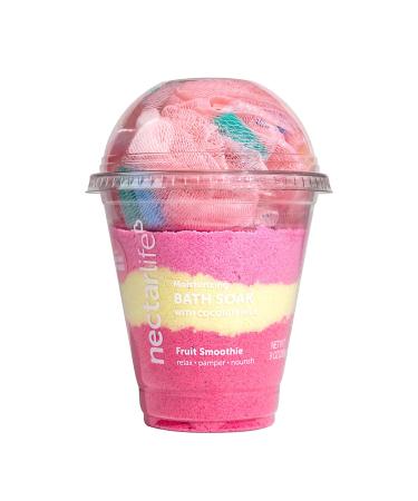 Bath Soak Salt Bath Bubble Bath Natural Detox Foaming Body Soak Foot Soak Vegan Body Skin Care 9 oz. (Fruit Smoothie)