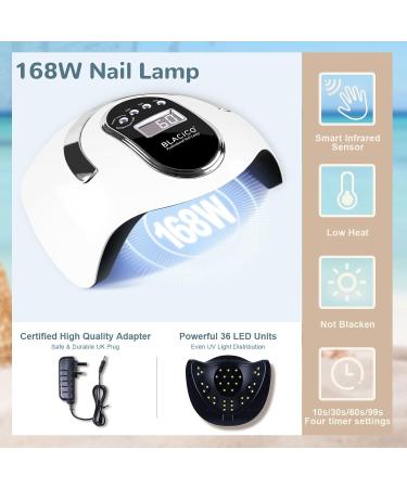 BLACICO 45 Colors Gel Nail Polish Kit with 168W Nail Dryer | UV LED Manicure Set - Buy Online on GoSupps.com
