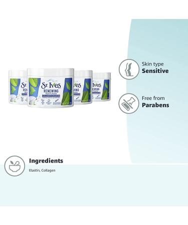 St. Ives Collagen and Elastin Facial Moisturizer - Renewing Formula (Paraben-Free, Dermatologist Tested, Cruelty-Free) - 10 oz, 4 Count - Buy Online on GoSupps.com