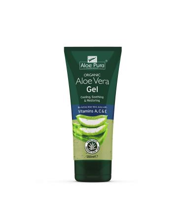 Aloe Pura Organic Aloe Vera Gel & Vitamin A C & E 6.8 fl oz