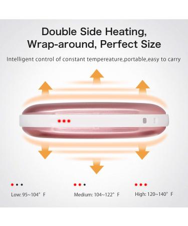 SkyGenius Rechargeable Hand Warmer, 5200mA Reusable Electric Pocket USB Hand Warmers/Power Bank, for Raynauds, Outdoors, Winter Rose - Buy Online on GoSupps.com