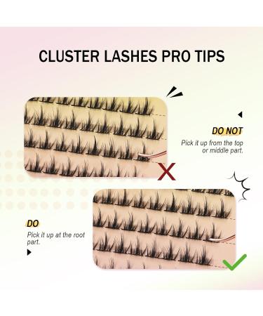 Buy 88 Pcs Lash Clusters - D Curl Anime & Manga False Eyelashes | Fluffy Wispy DIY Extensions at Home - Buy Online on GoSupps.com