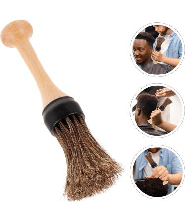 FOMIYES Hair Cutting Brush Duster Barber Supplies Salon Shave Brush Barber Brush for Hair Salon Male Shaving Brush Barber Brush with Handle For Men Beard Wood Man - Buy Online on GoSupps.com