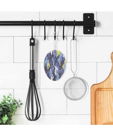 3-Pack Cleaning Kitchen Sponges Oval Colorful Camouflage Kitchen Cellulose Dishwashing Wood Pulp Cotton - Buy Online on GoSupps.com