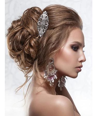 14PCS Retro Vintage Silver French Barrette Set - Kalolary Metal Hair Clips for Women and Girls - Buy Online on GoSupps.com