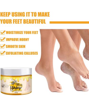 Premium Foot Cream for Cracked Heels | Banana & Honey Milk Treatment | Soothing Shoe Cream for Soft Feet - Buy Online on GoSupps.com