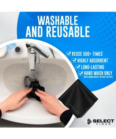 Microfiber Cleaning Cloth Pack of 6 | Reusable Eyeglass & Screen Cleaning Cloths for Glasses Phones Lenses & Delicate Surfaces - Buy Online on GoSupps.com