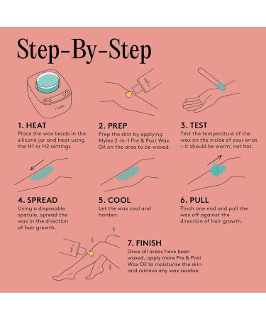 Mylee Strip Off Wax Kit | Professional Hair Removal Set with Digital Warmer & Wax Pearls | Salon Quality Waxing for Face Body & Bikini - Buy Online on GoSupps.com