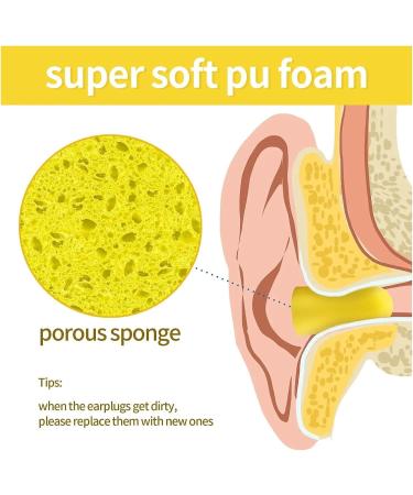 10 Pairs Soft Orange Foam Ear Plugs - Tapered Noise Reduction for Travel & Sleeping | Earplugs for Noise Prevention - Buy Online on GoSupps.com