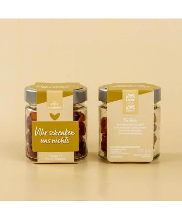 naschlabor We do not offer fruit candy in a 120g gift jar | Cute little gift | Gift for Christmas Birthday Easter | Funny gift | For anyone who wants nothing - Buy Online on GoSupps.com