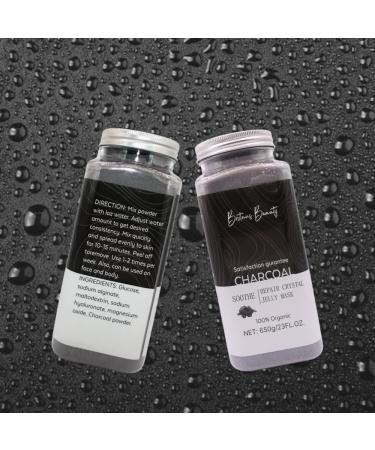  BRITAINS BEAUTY Soothing & Repair Charcoal Crystal Gel Mask - Deep Hydration with 100% Organic Ingredients 650g - Buy Online on GoSupps.com