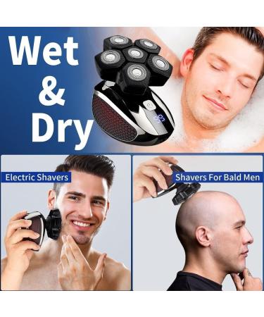Head Shaver for Men - 5 in 1 Electric Razor | Waterproof Bald Trimmer & Grooming Kit - Buy Online on GoSupps.com