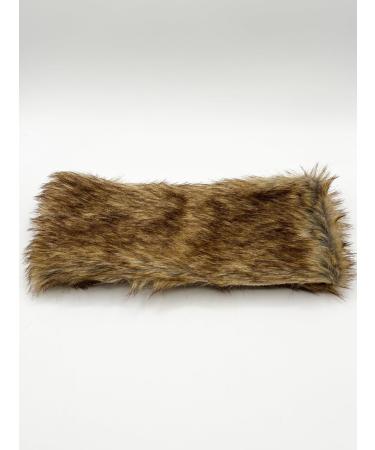 Women's/Ladies Assorted Winter Warm Knitted Headbands with Stretch Winter Warmer (Roasted Coffee Faux Fur) - Buy Online on GoSupps.com